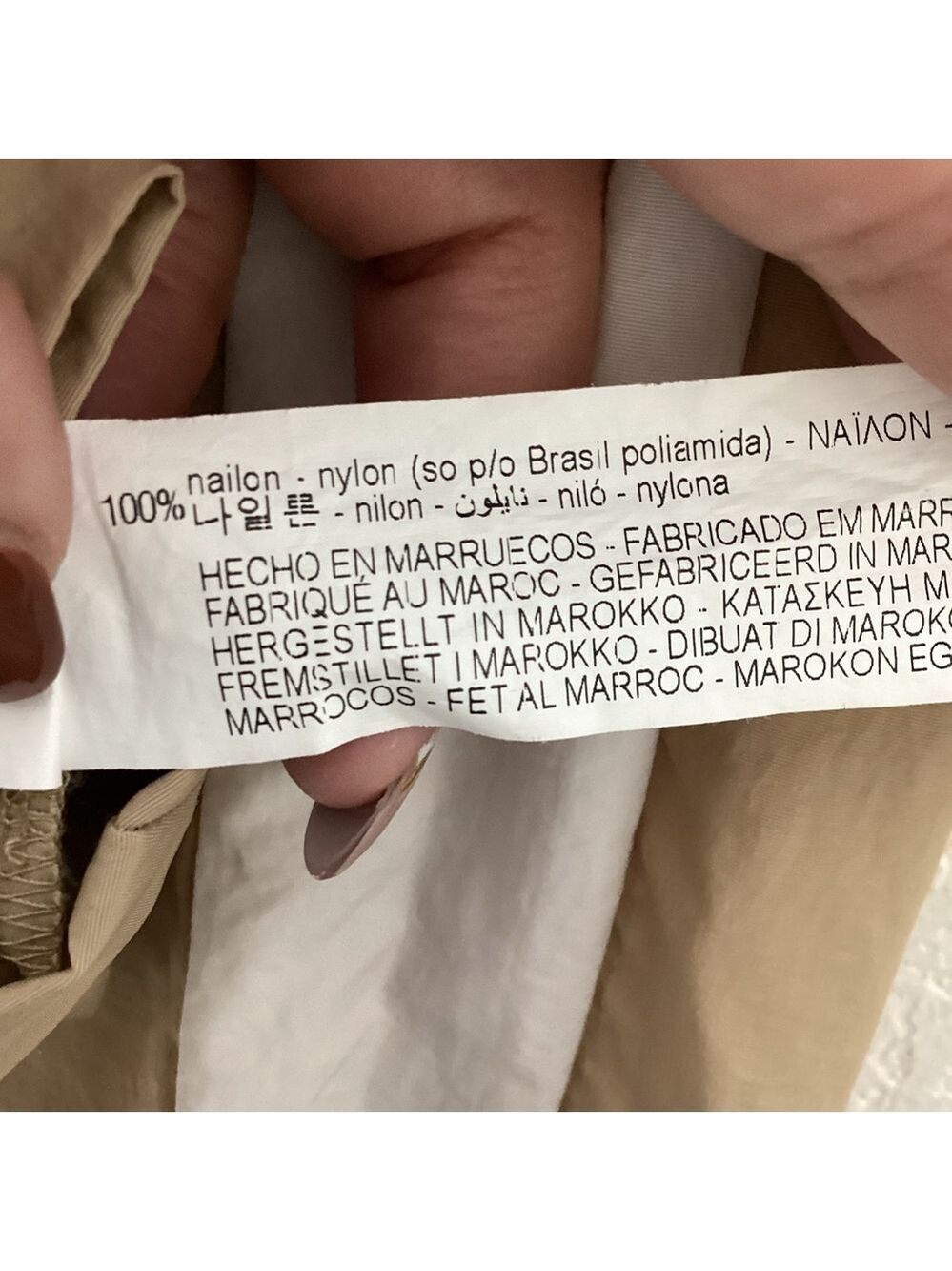 ZARA SIZE S ACTIVE ANORAK JACKET TAN SHORT CROPPED TOP GUC - Picture 14 of 14